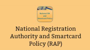 National Registration Authority and Smartcard Policy (RAP)