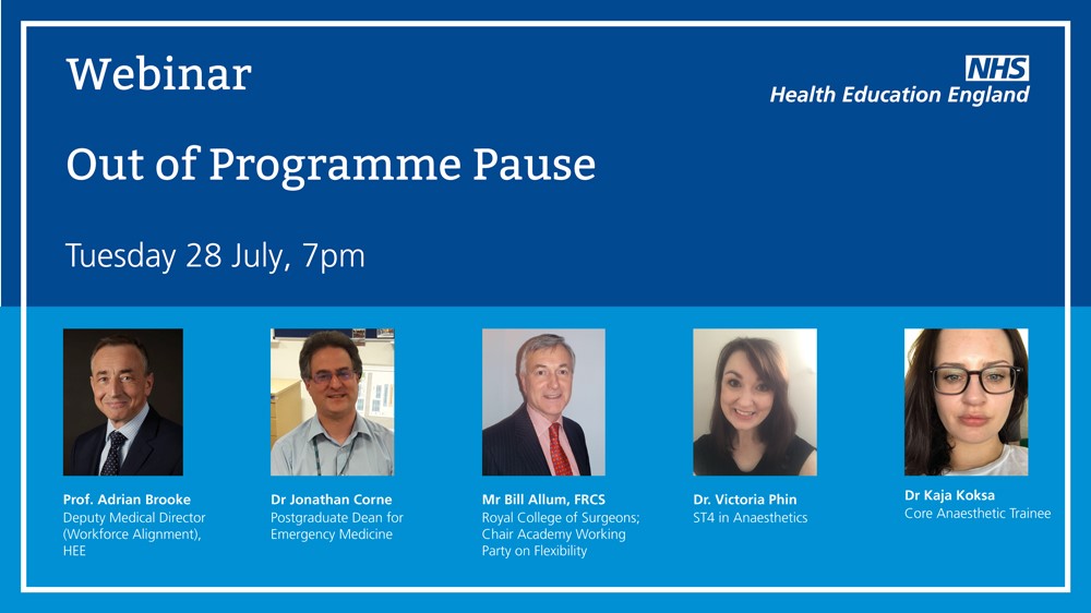 Webinar out of programme pause
