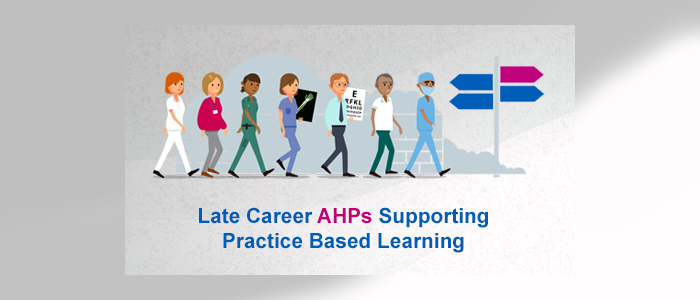 Late career AHPs supporting practice based learning