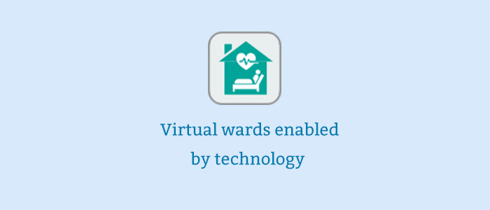 Virtual wards enabled by technology