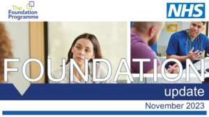 A collage of photos with clinicians communicating with patients