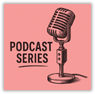 An illustrated image of a free standing microphone used to record podcasts.